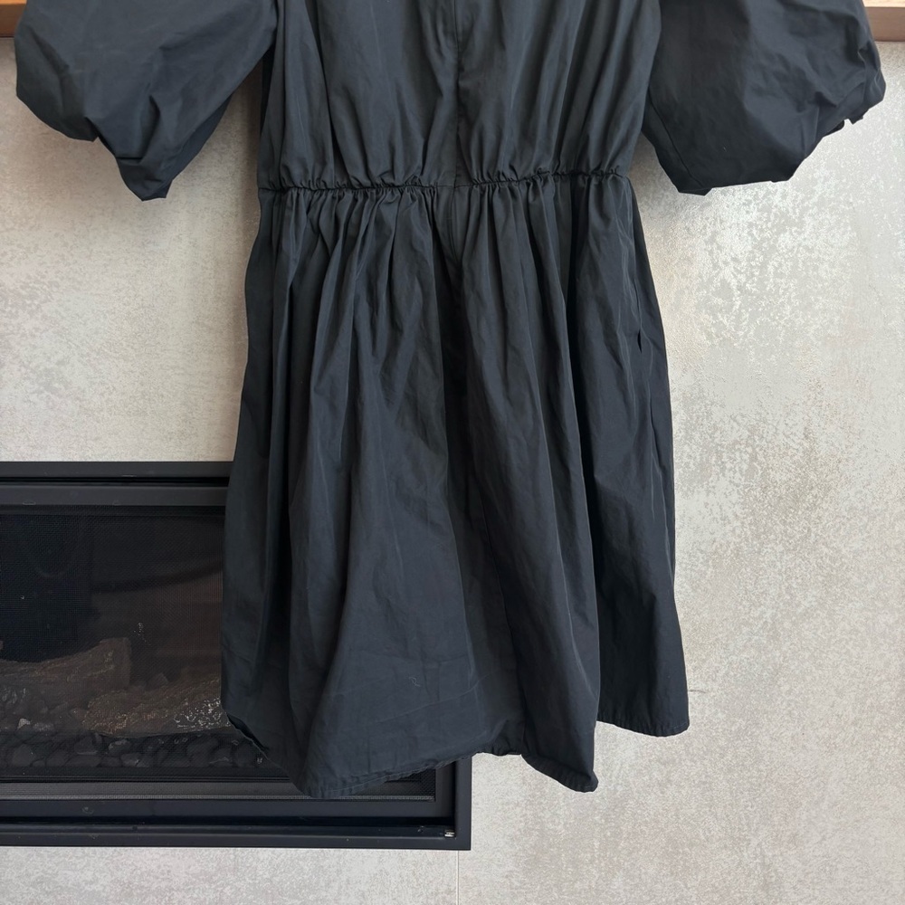 Madewell Poplin Crewneck Bubble-Sleeve Mini Dress, Size 2 - Picture 14 of 14